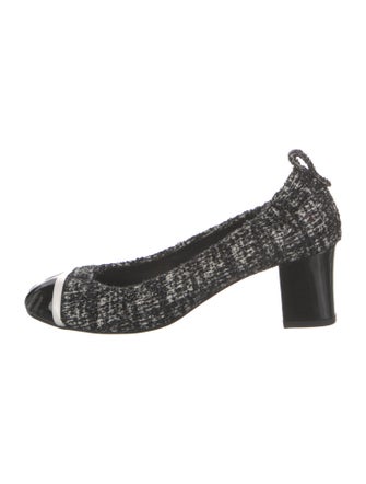 Lanvin Tweed Printed Pumps