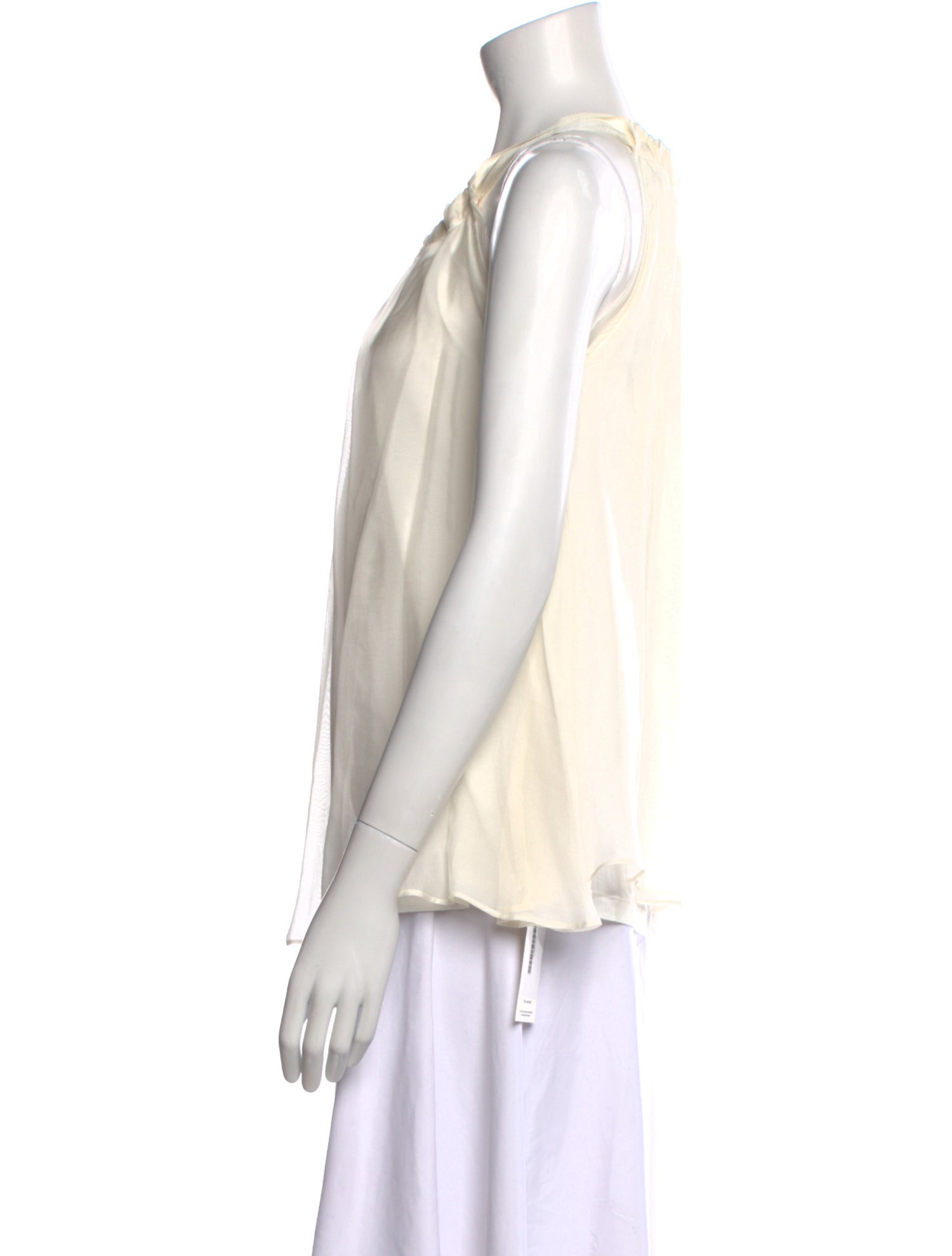 Lanvin Silk Scoop Neck Blouse