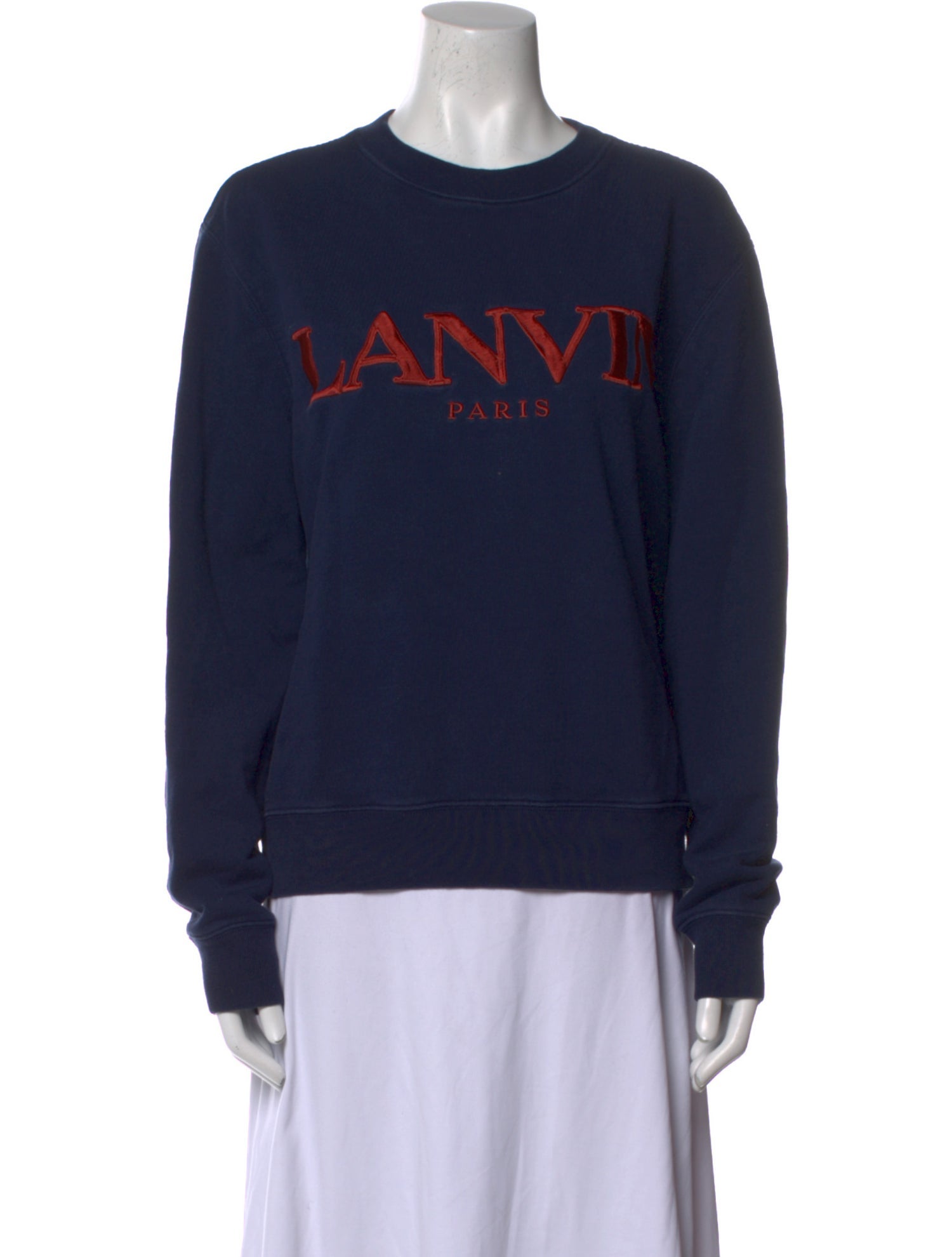 Lanvin Graphic Print Crew Neck Sweatshirt