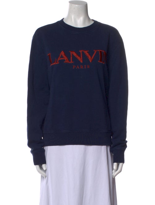 Lanvin Graphic Print Crew Neck Sweatshirt