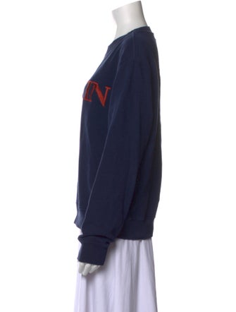 Lanvin Graphic Print Crew Neck Sweatshirt