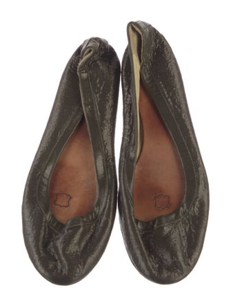 Lanvin Glitter Accents Ballet Flats