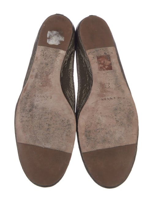 Lanvin Glitter Accents Ballet Flats