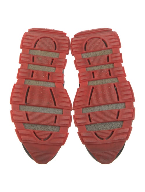 Lanvin Leather Printed Athletic Sneakers