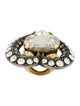 Lanvin Crystal Mira Heart Cocktail Ring