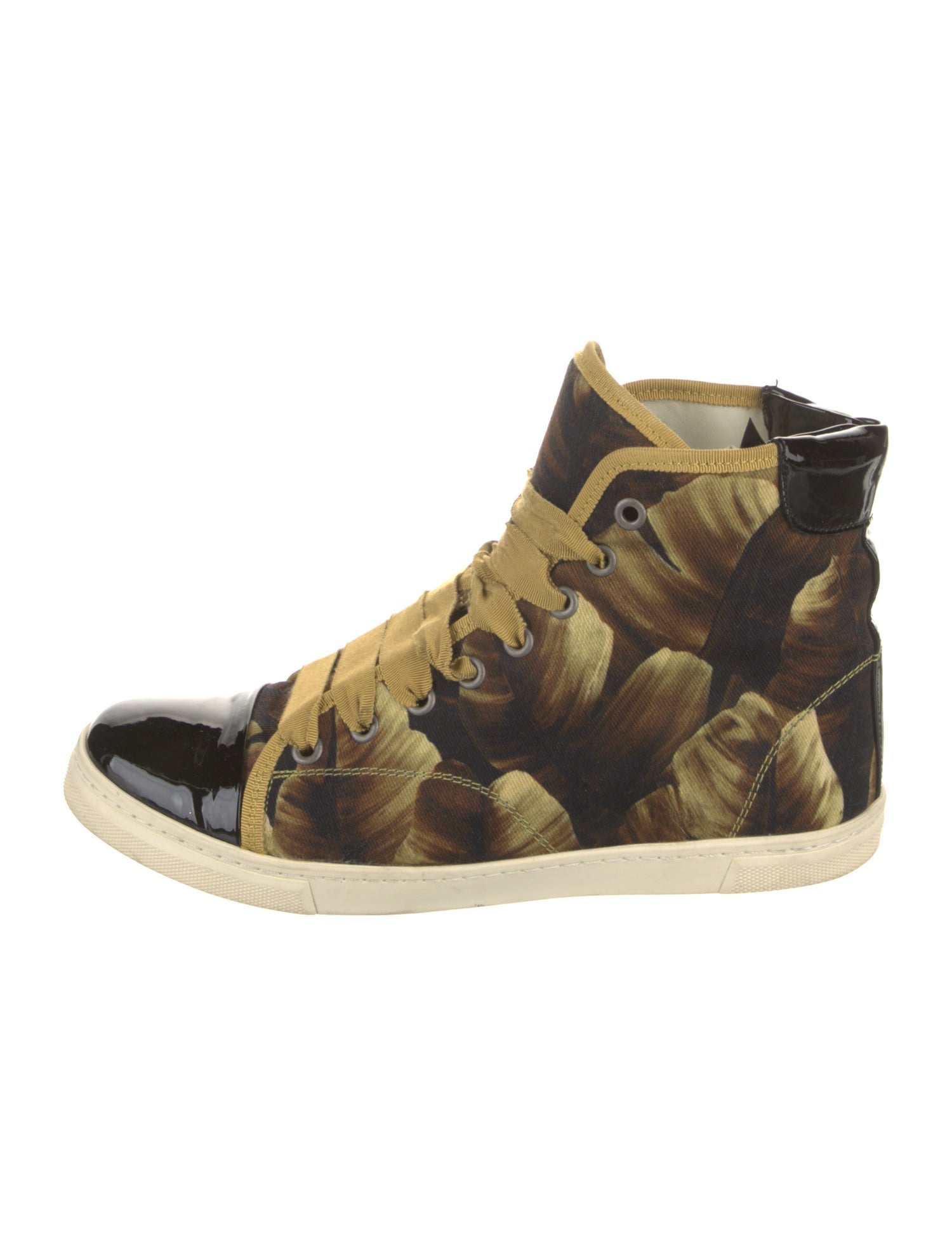 Lanvin Canvas Printed Sneakers