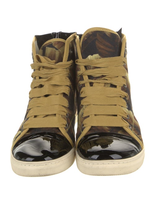 Lanvin Canvas Printed Sneakers