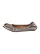 Lanvin Leather Animal Print Ballet Flats