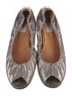 Lanvin Leather Animal Print Ballet Flats