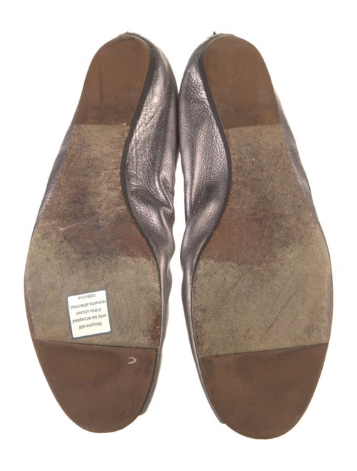 Lanvin Leather Animal Print Ballet Flats