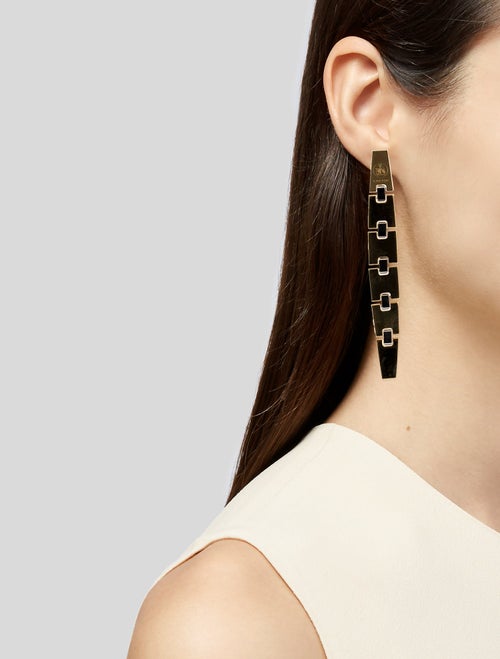 Lanvin Gourmette Drop Earrings