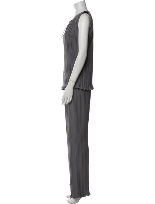 Lanvin Printed Pleated Accents Pant Set