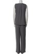 Lanvin Printed Pleated Accents Pant Set