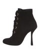 Lanvin Suede Lace-Up Boots