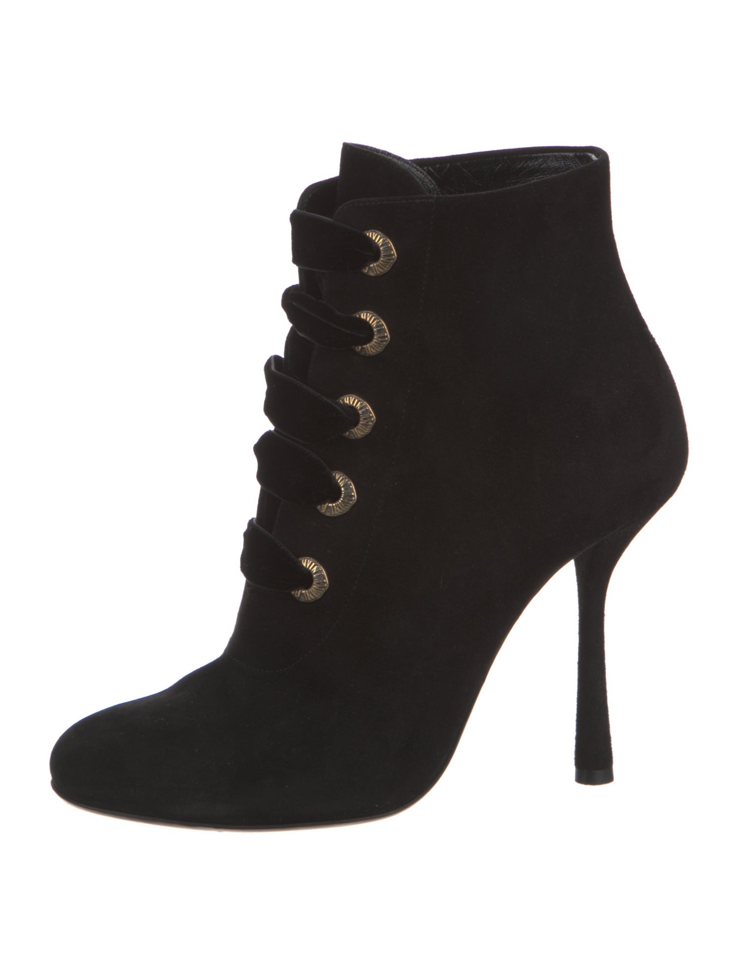 Lanvin Suede Lace-Up Boots