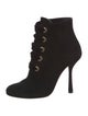Lanvin Suede Lace-Up Boots