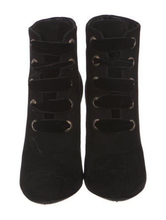 Lanvin Suede Lace-Up Boots