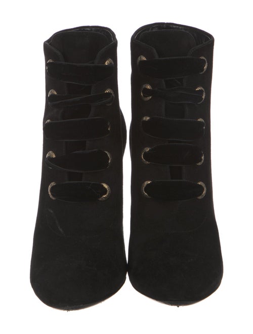 Lanvin Suede Lace-Up Boots