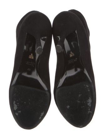 Lanvin Suede Lace-Up Boots