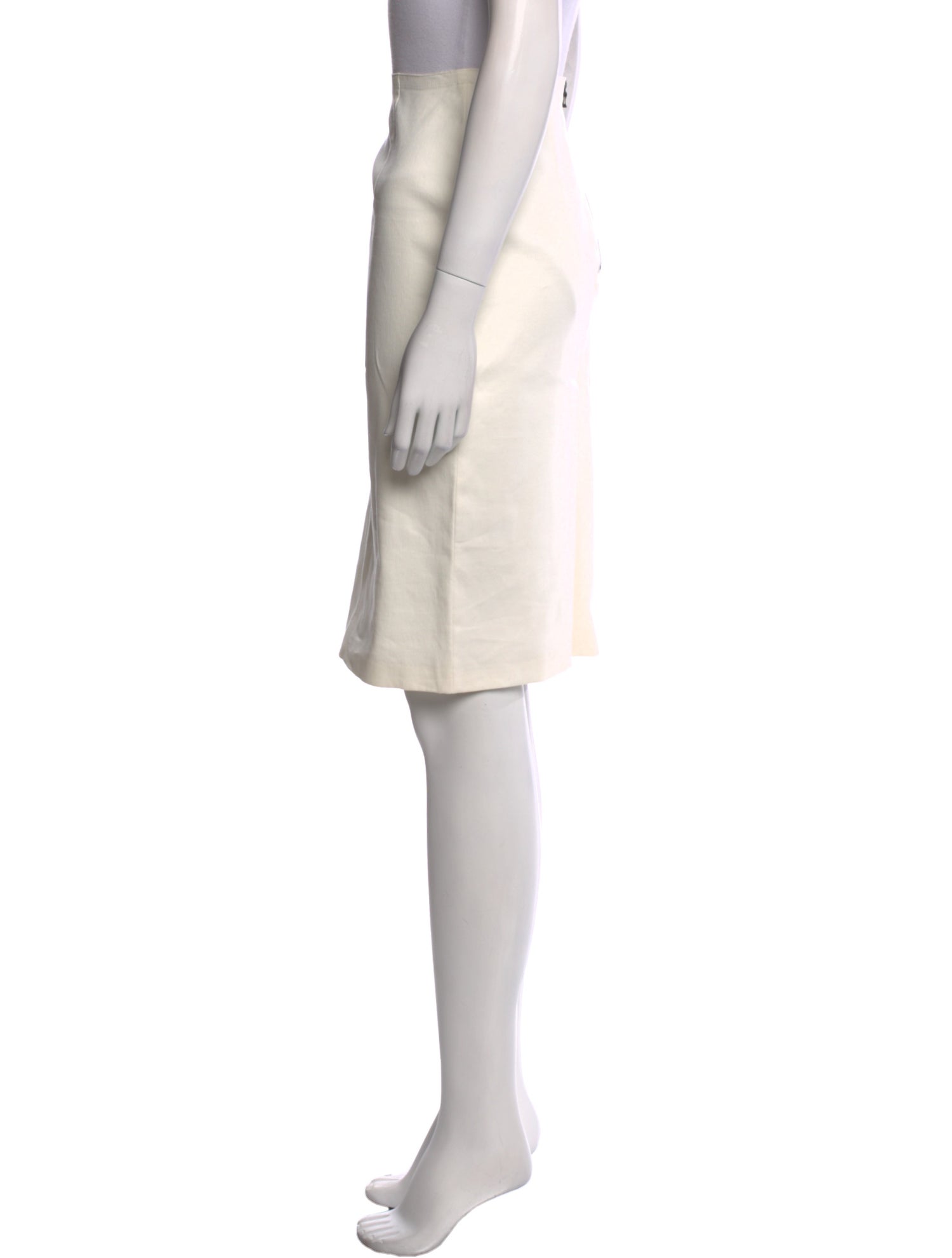 Lanvin Linen Knee-Length Skirt