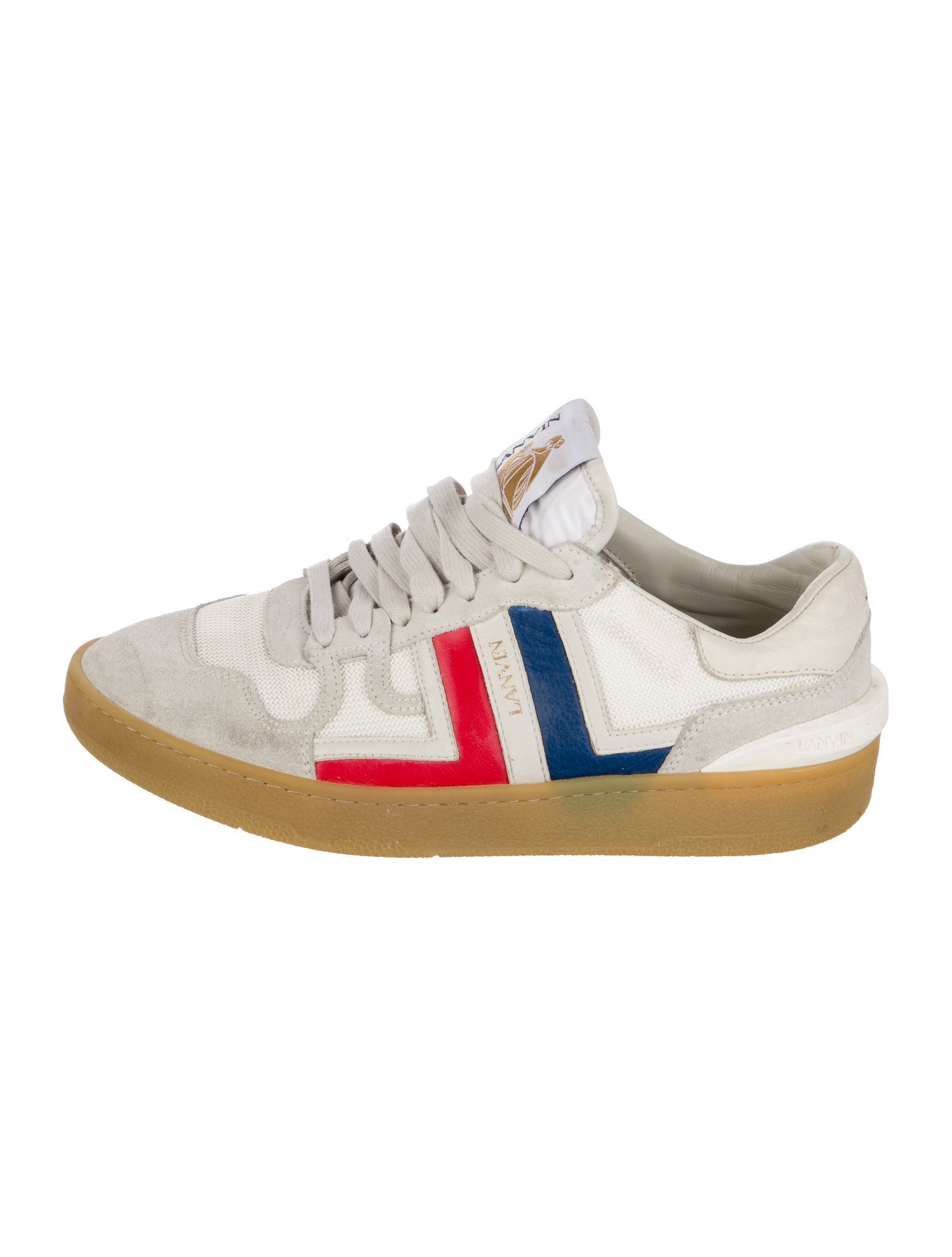 Lanvin Mesh Printed Sneakers