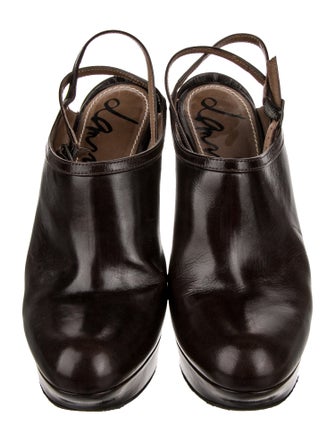 Lanvin Leather Slingback Pumps