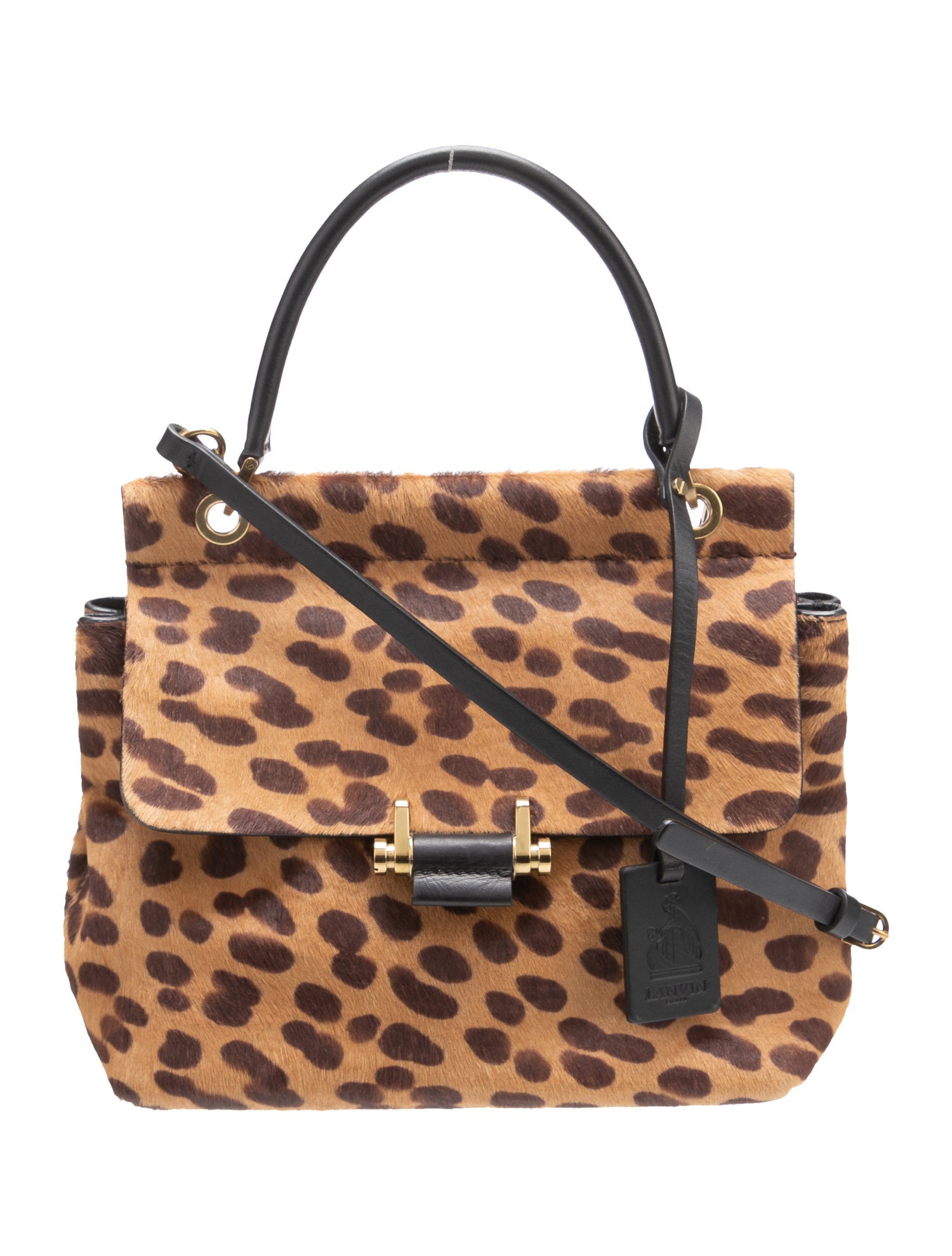 Lanvin Calf Hair Shoulder Bag Vintage