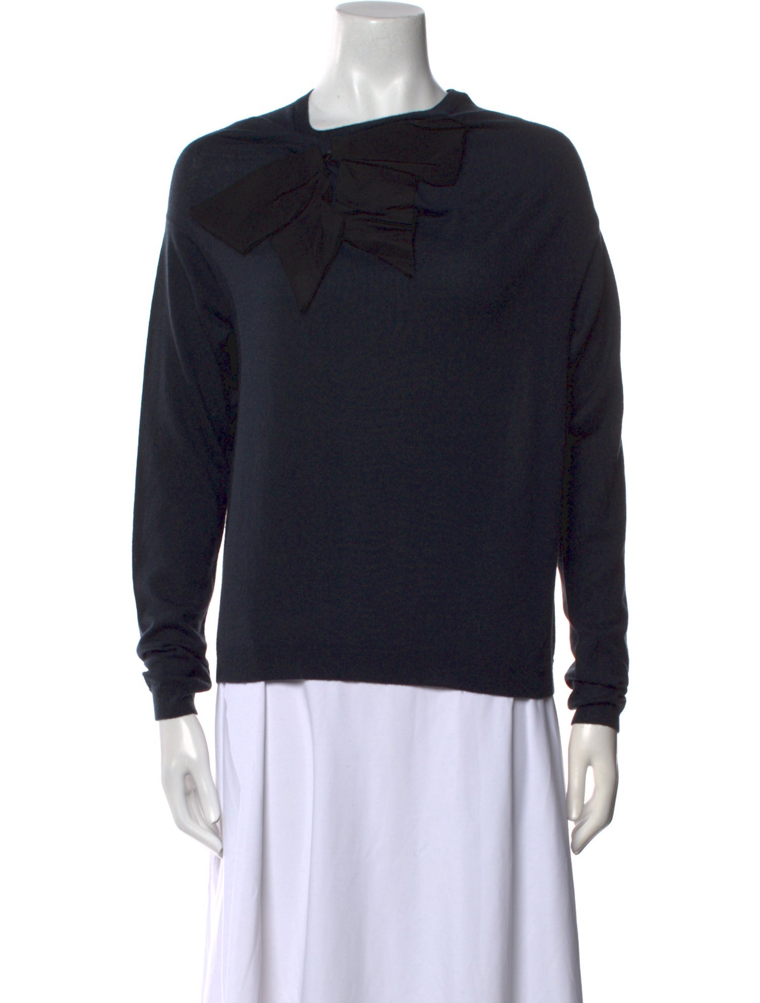 Lanvin Cashmere Square Neckline Sweatshirt