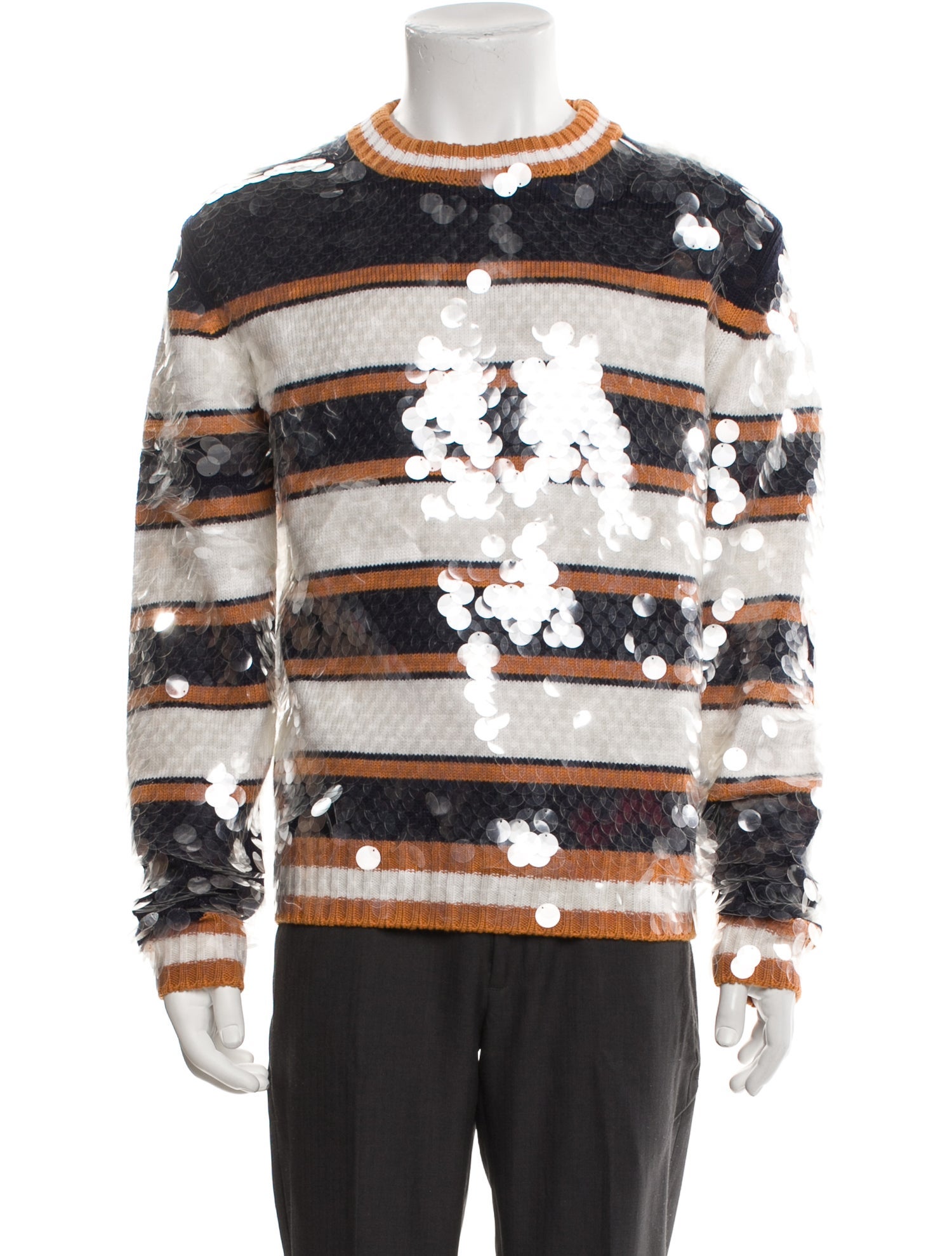 Lanvin Merino Wool Striped Pullover