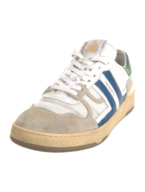 Lanvin Suede Printed Sneakers