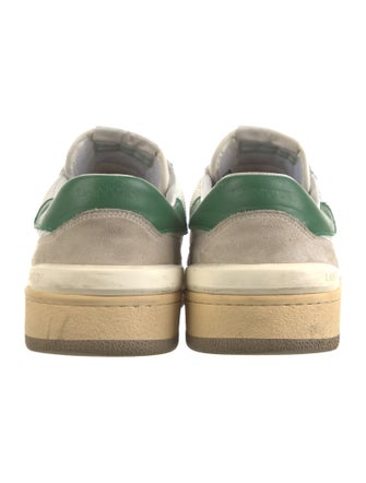 Lanvin Suede Printed Sneakers