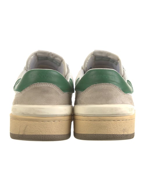 Lanvin Suede Printed Sneakers