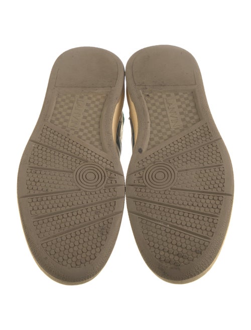 Lanvin Suede Printed Sneakers