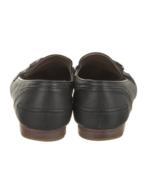 Lanvin Leather Tassel Accents Loafers
