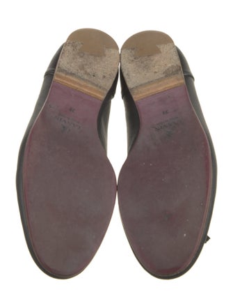 Lanvin Leather Tassel Accents Loafers