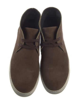 Lanvin Suede Boat Shoes