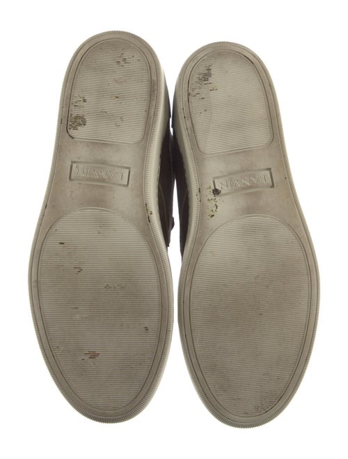 Lanvin Suede Boat Shoes