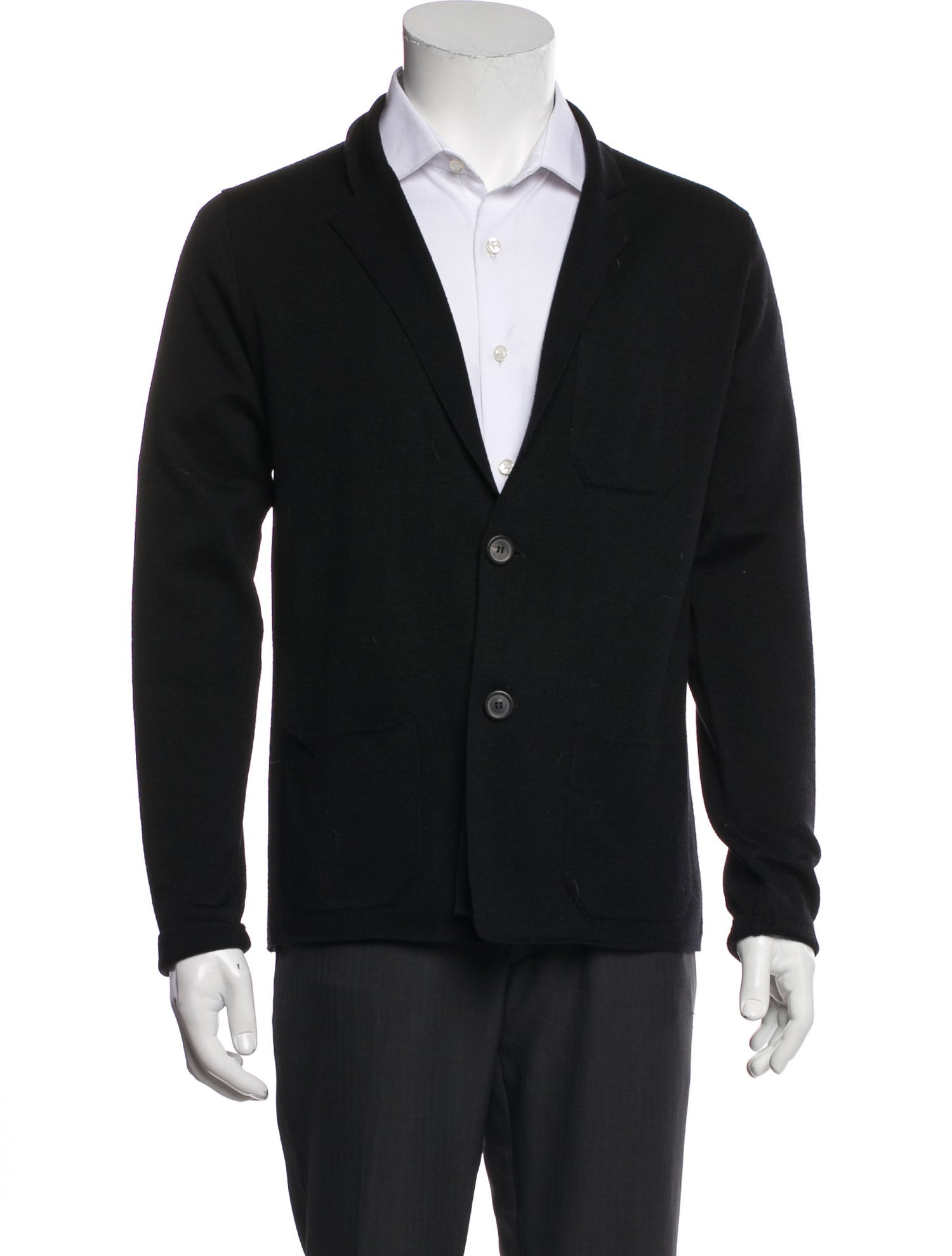 Lanvin Merino Wool V-Neck Cardigan