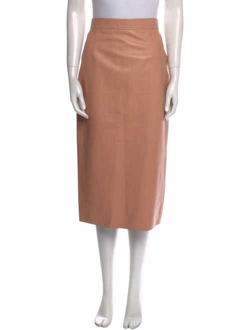 Lanvin Lambskin Knee-Length Skirt