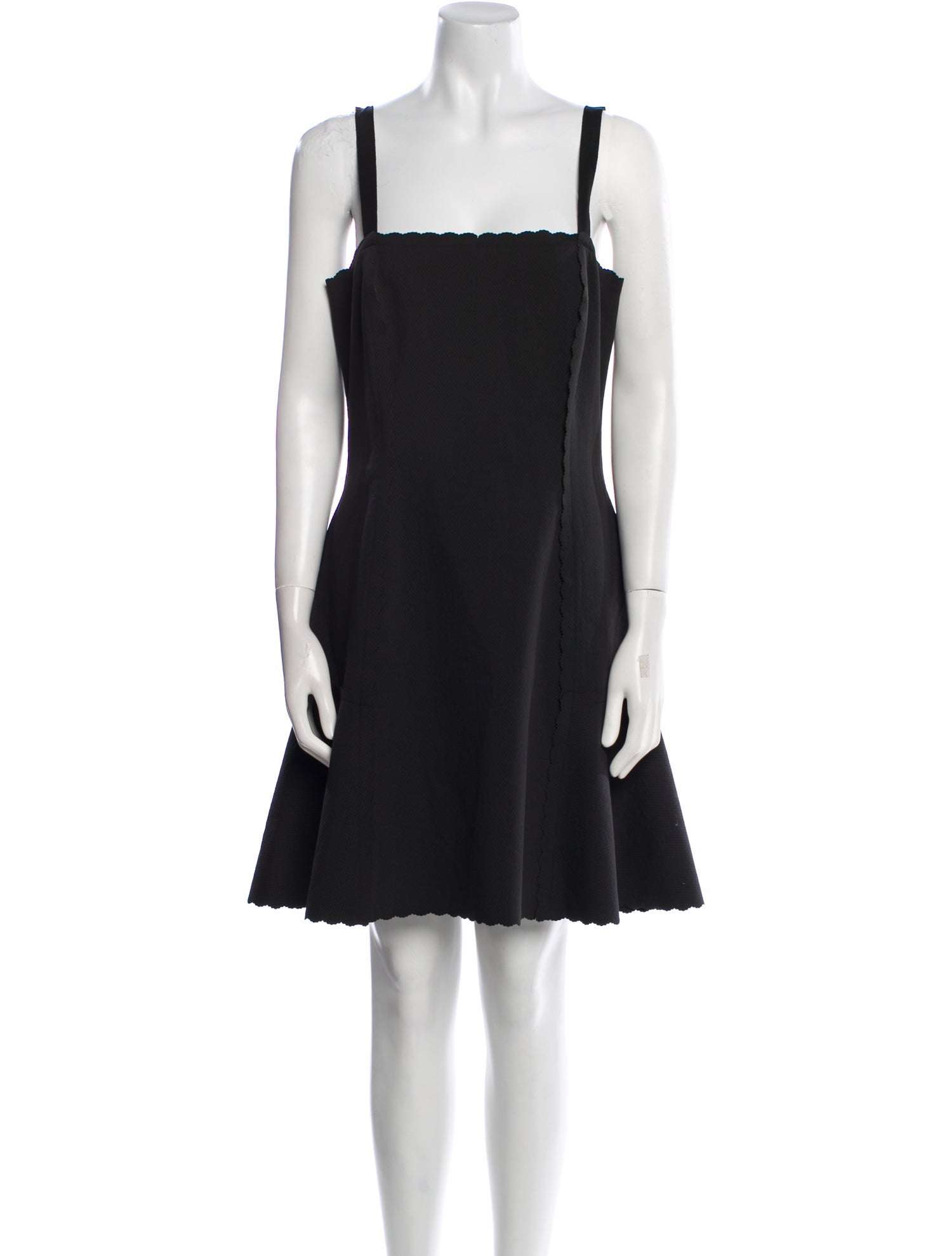 Lanvin Square Neckline Mini Dress