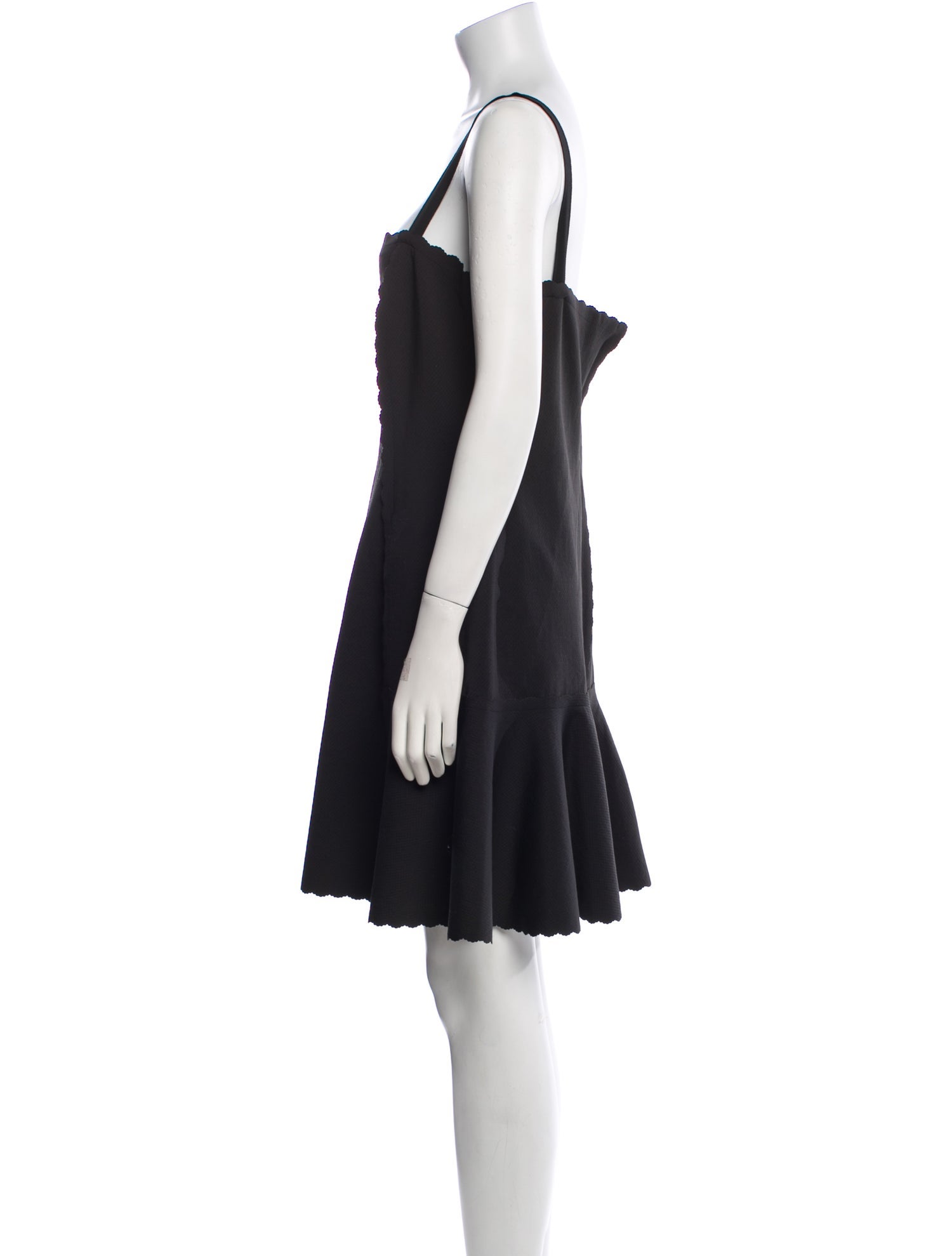 Lanvin Square Neckline Mini Dress
