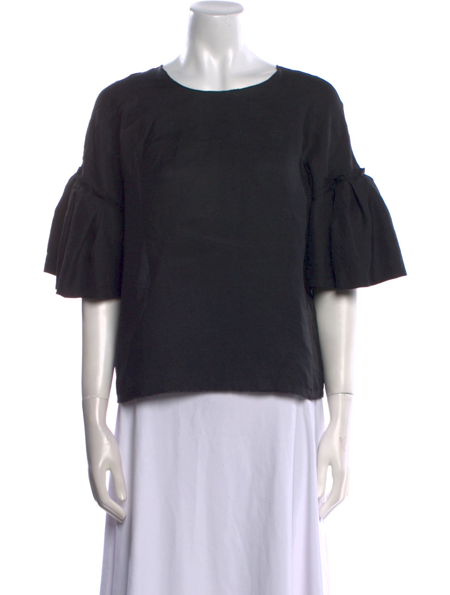 Lanvin Silk Bateau Neckline Sweatshirt