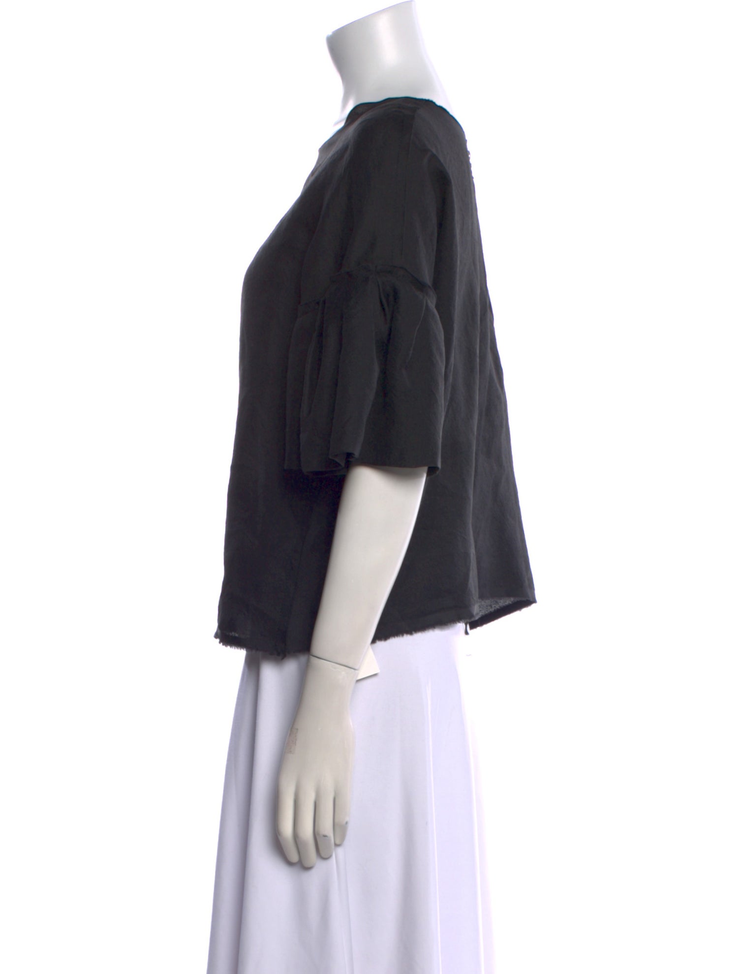 Lanvin Silk Bateau Neckline Sweatshirt