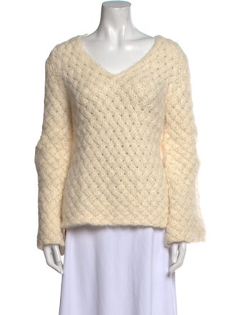 Lanvin Wool V-Neck Sweater