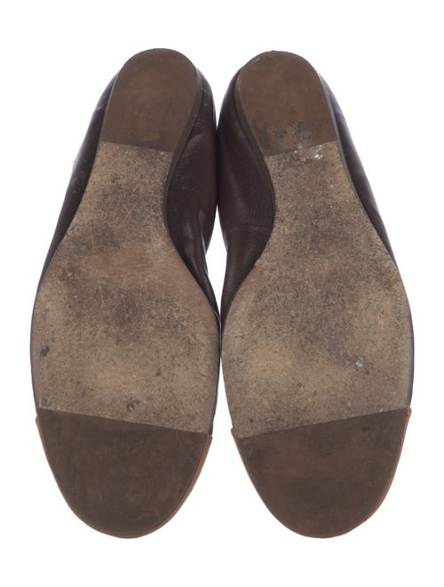 Lanvin Leather Colorblock Pattern Ballet Flats