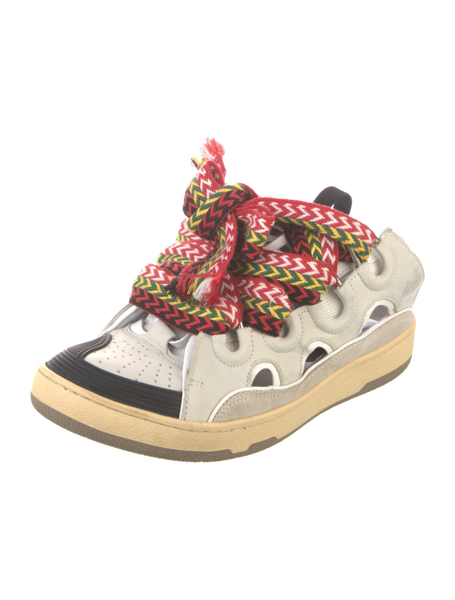 Lanvin Leather Printed Sneakers