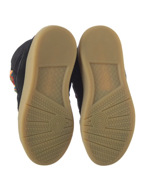 Lanvin Suede Printed Sneakers