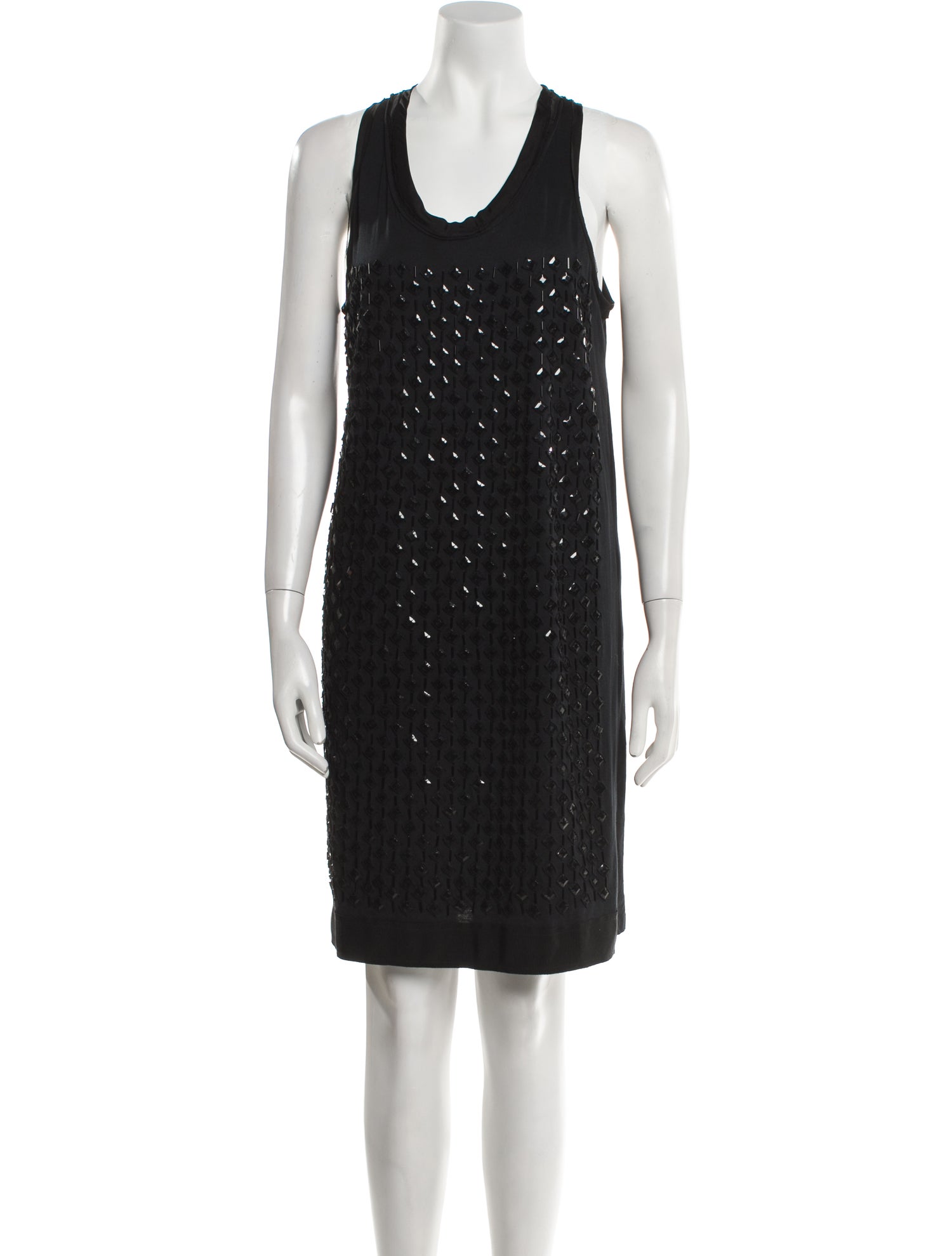 Lanvin Scoop Neck Mini Dress