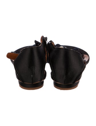 Lanvin Satin Bow Accents Sandals