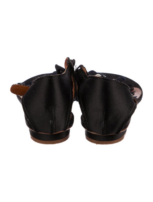 Lanvin Satin Bow Accents Sandals